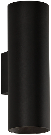 12W LED sieninis šviestuvas PIPE, juodas, 3000K, A3986100N