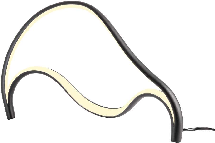 12W LED stalo šviestuvas TEMPEST, juodas, 3000K, dimeriuojamas, 01-3602