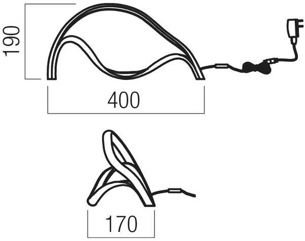12W LED stalo šviestuvas TEMPEST, matinės aukso sp., 3000K, dimeriuojamas, 01-3601