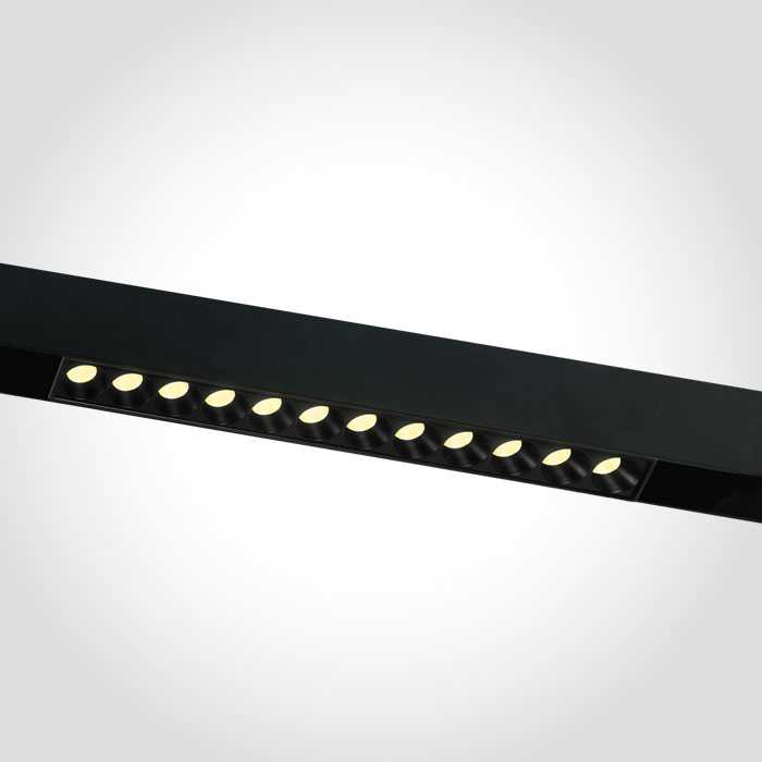 12W LED šviestuvas į magnetines sistemas ONELIGHT MINI/MIDI, juodas, 3000/3500/4000K, 42112AA/B/V
