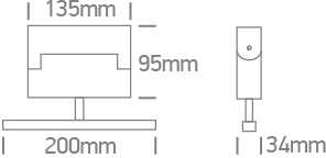 12W LED šviestuvas į magnetines sistemas MINI/MAXI/P&P, juodas, 3000/4000K, 48V, 38°, 42106AL/B/V