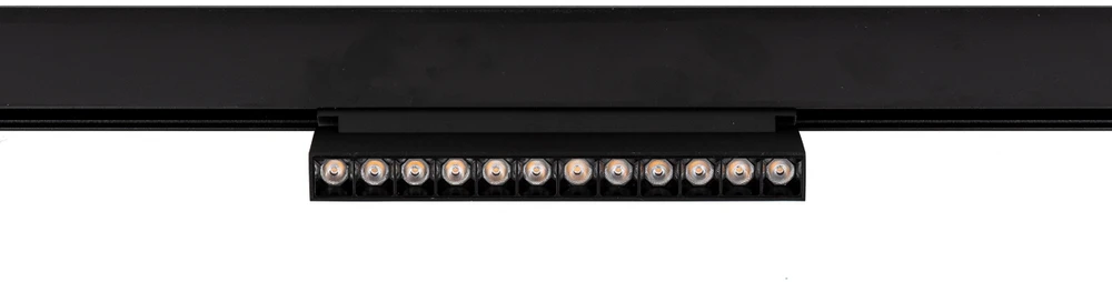 Lubinis šviestuvas 12W LED šviestuvas NORMAN į magnetinę sistemą MAGNETIC, juodas, 3000K