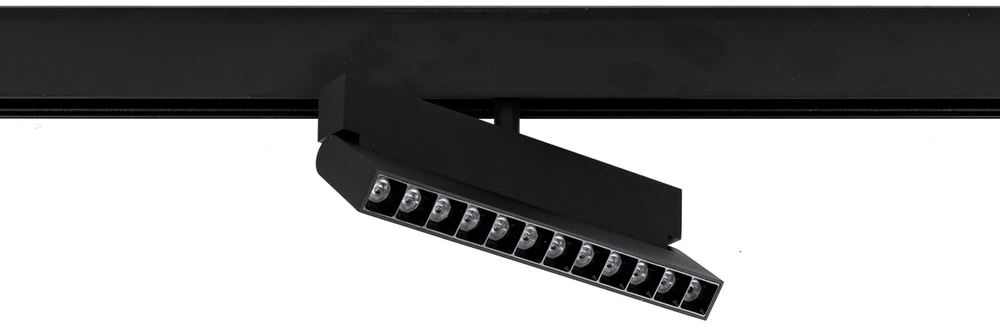 Lubinis šviestuvas 12W LED šviestuvas NORMAN ROTO į magnetinę sistemą MAGNETIC, juodas, 3000K