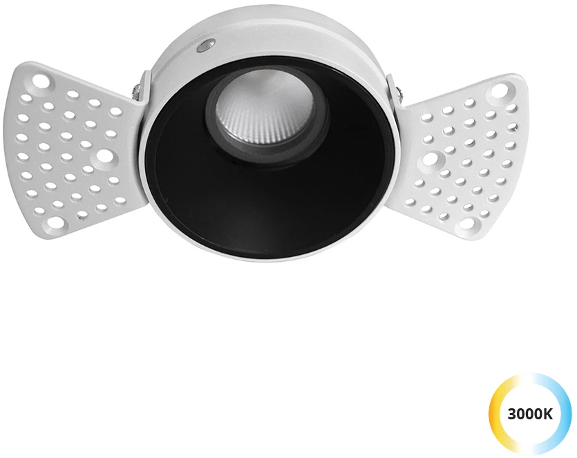 12W LED užglaistomas šviestuvas ALEA, juodas, 3000K, 3914-111B-3-S-38