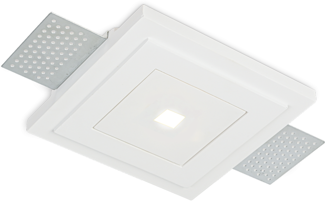 12W LED užglaistomas šviestuvas ZEPHYR, baltas, 3000K, 331225