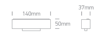 12W linijinis šviestuvas į magnetines sistemas ONELIGHT MAXI, juodas, 3000K, 42120B/B/W