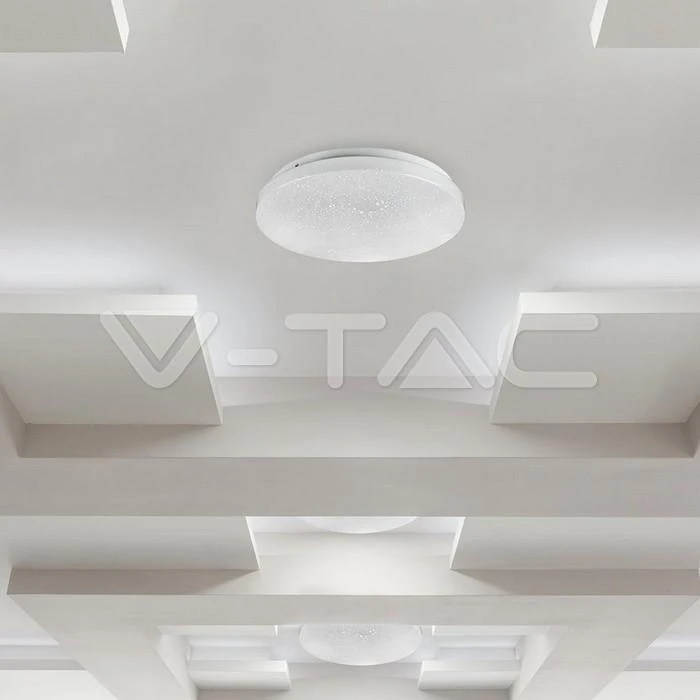 Sieninis šviestuvas V-tac 12W paviršinis šviestuvas, baltas, 3000/4000/6400K