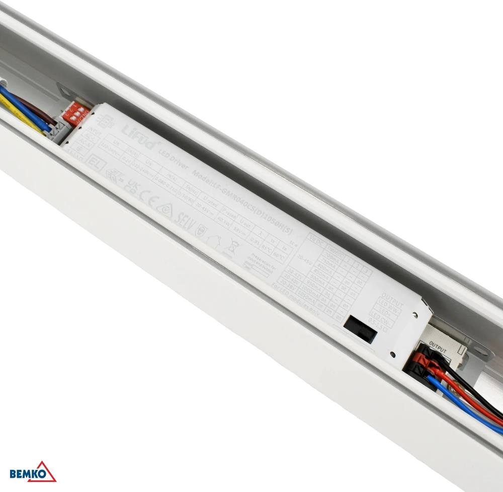 13,5-26W LED linijinis šviestuvas LARQUES, 60cm, baltas, 3000/3500/4000K