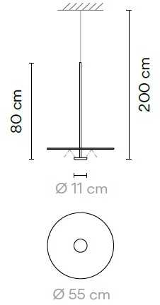 13,5W LED pakabinamas šviestuvas FLAT, šviesiai pilkas, 2700K, dimeriuojamas, įmontuojamu laikikliu