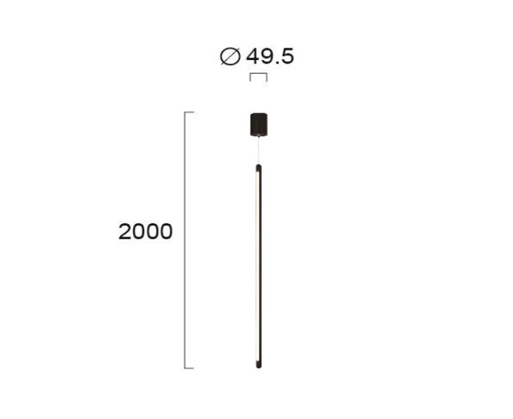 13,6W LED pakabinamas šviestuvas SPEED, juodas, 3000K, 4272700
