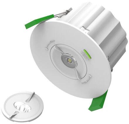 Ledvance 1,3W LED įleidžiamas avarinis šviestuvas EM SPOT, baltas, su 3h avariniu moduliu