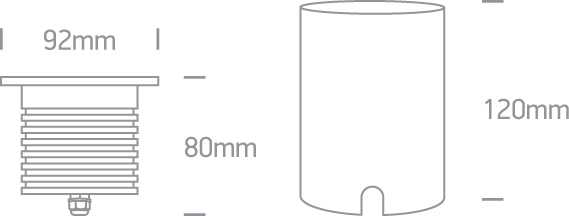 13W LED įleidžiamas į žemę šviestuvas, aliuminio sp., 3000K, 69052A/W