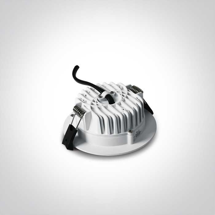 13W LED įleidžiamas vonios šviestuvas, baltas, 3000/4000/5000K, IP54, 10113B/W/V
