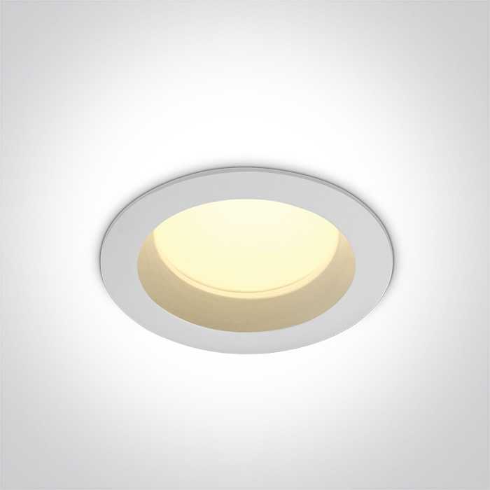 13W LED įleidžiamas vonios šviestuvas, baltas, 3000/4000/5000K, IP54, 10113B/W/V