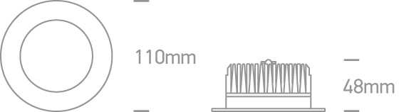 13W LED įleidžiamas vonios šviestuvas, baltas, 3000/4000/5000K, IP54, 10113B/W/V