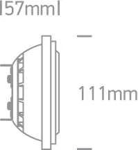 13W LED lemputė, R111, 3000K, 7513A/W