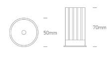 13W LED modulis, 3000K, IP65, dimeriuojamas, 7313M/W