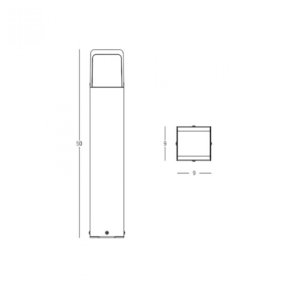13W LED pastatomas lauko šviestuvas, grafito sp., 3000K, IP65, E351