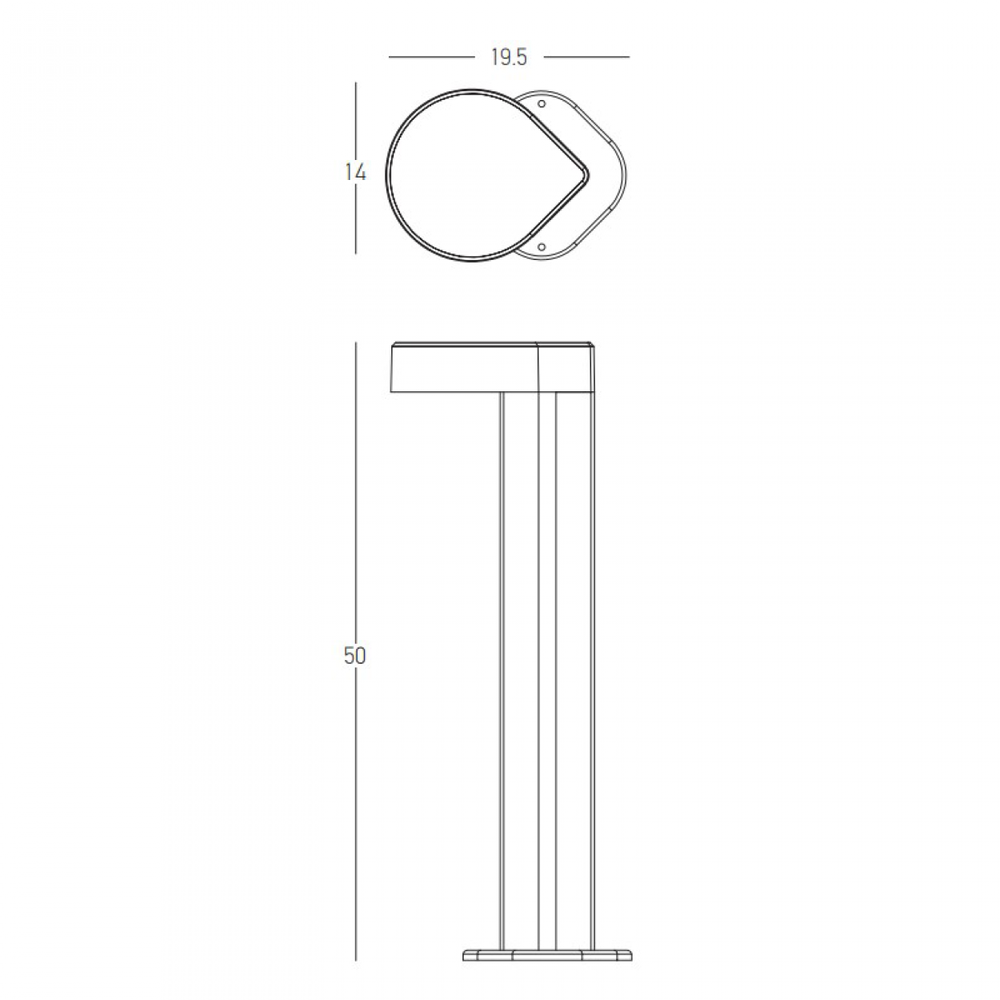13W LED pastatomas lauko šviestuvas, grafito sp., 3000K, IP65, E357