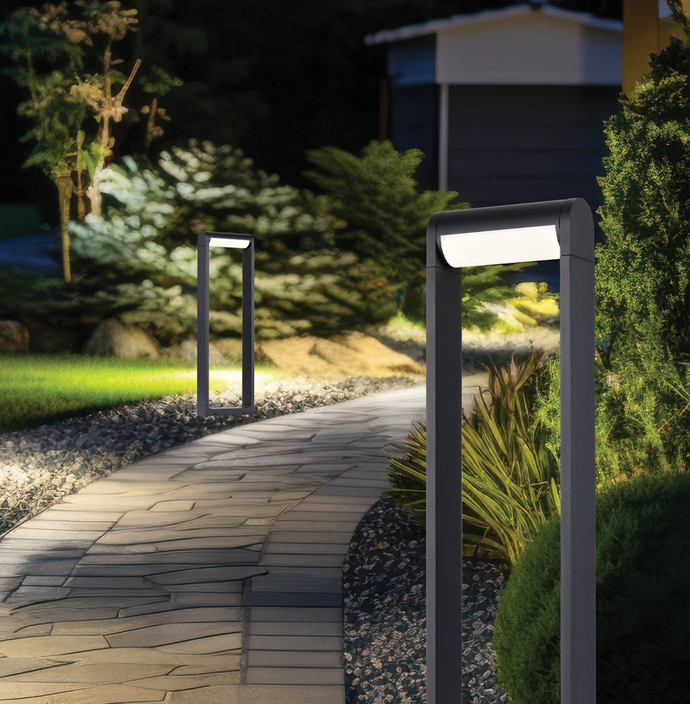 13W LED pastatomas lauko šviestuvas RANDAL, tamsiai pilkas, 3000K, IP65, 600mm, 4332600