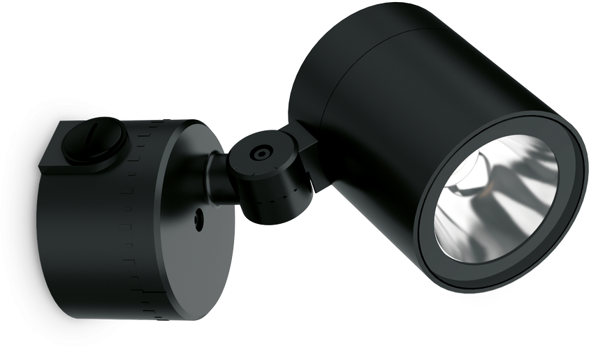 13W LED sieninis fasado šviestuvas O-ZONE, juodas, 3000K, IP66, 337548