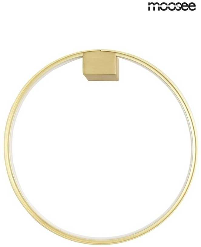 13W LED sieninis šviestuvas CIRCLE WALL, aukso sp., 3000K
