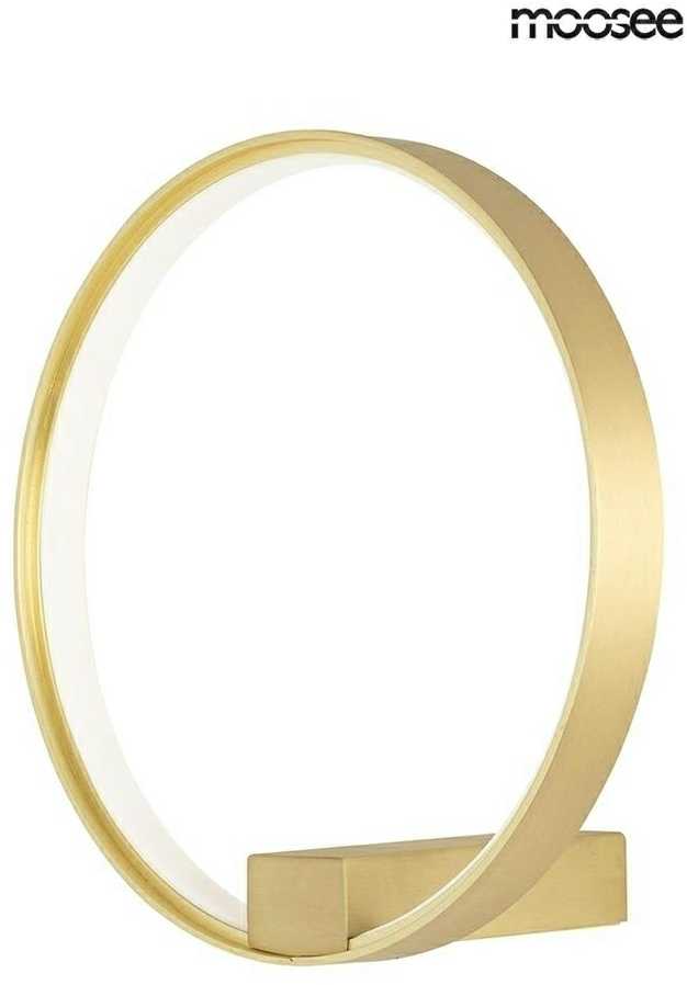 13W LED sieninis šviestuvas CIRCLE WALL, aukso sp., 3000K