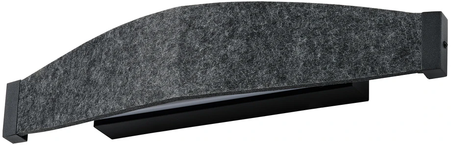 13W LED sieninis šviestuvas FLAT FELT, tamsiai pilkas, 3000K