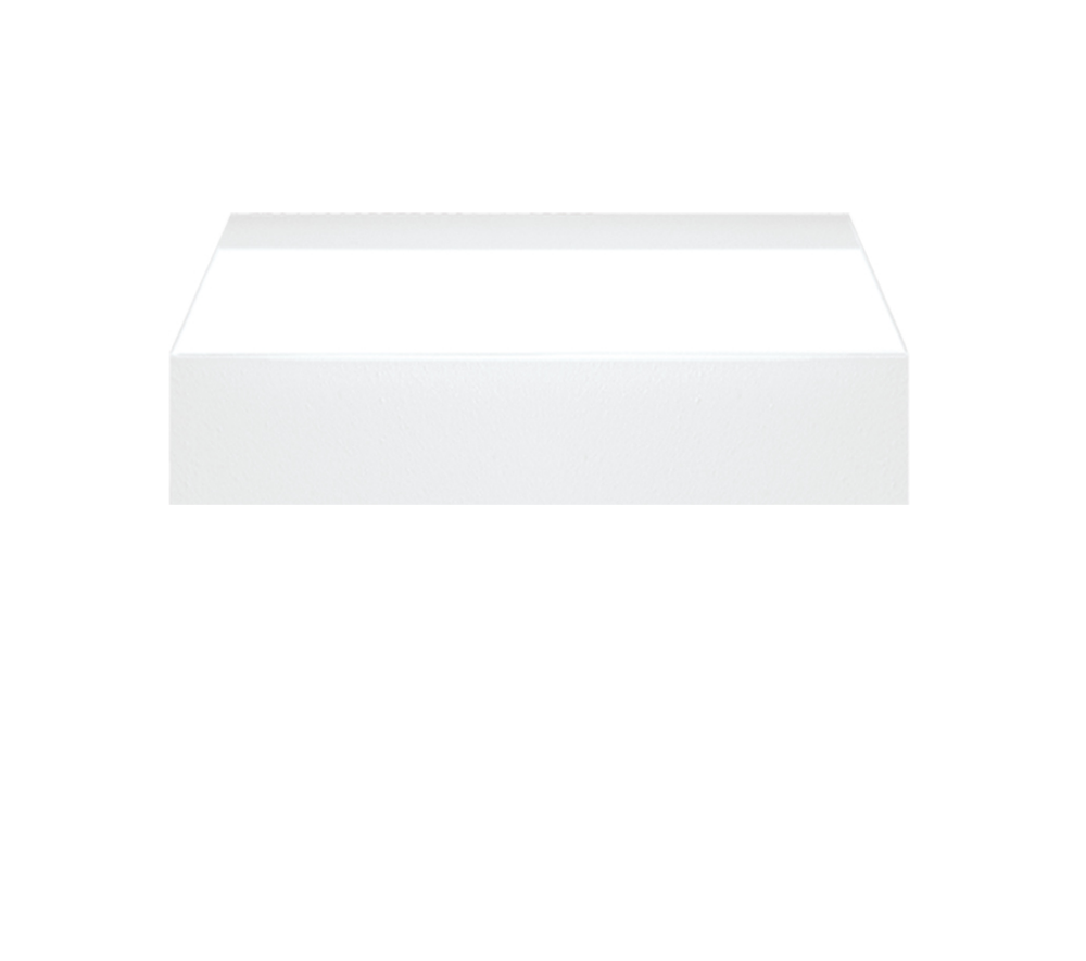 13W LED sieninis šviestuvas REC MICRO, baltas, 3000K
