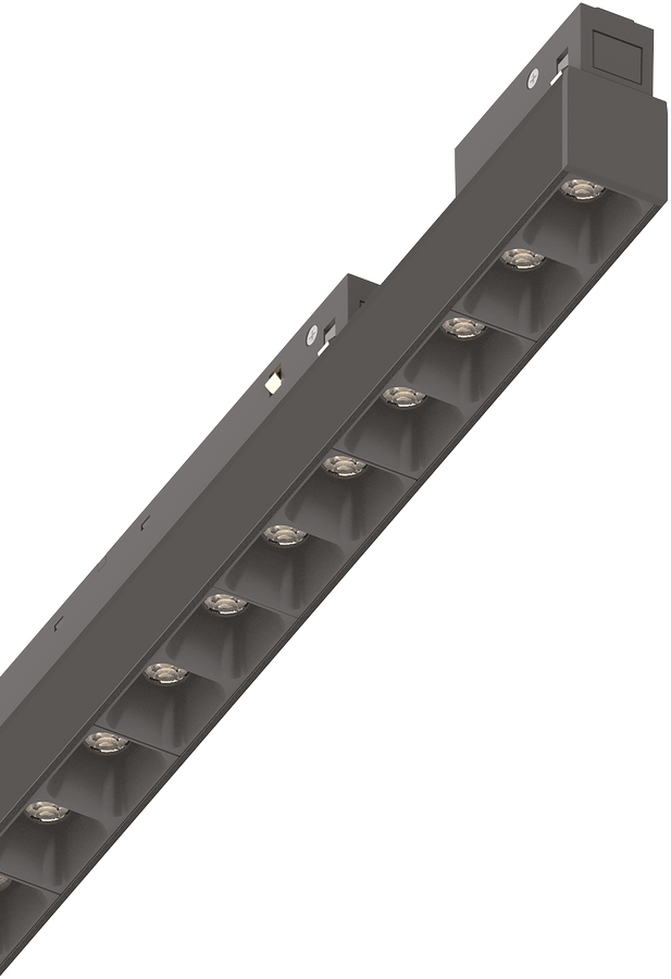 13W LED šviestuvas į magnetinę sistemą EGO, juodas, 2700K, 48V, DALI, 340081