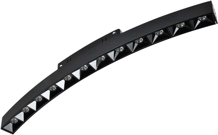 13W LED šviestuvas į magnetines sistemas VIOKEF MAGNETIC CURVY, juodas, 3000K, 4282200