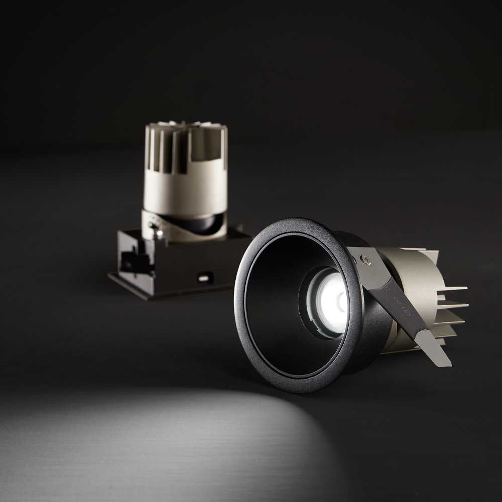 13W LED šviestuvo ZEUS apvalus rėmelis, juodas, 323527