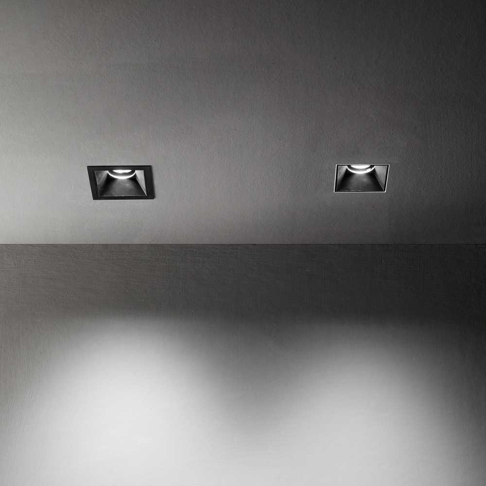 13W LED šviestuvo ZEUS kvadratinis rėmelis, juodas, 323534