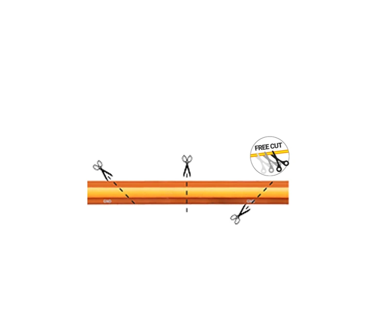 13W/m LED COB juosta NEXTEC, 528LED/m, 24V, 4000K, IP20, FC, 10m ritė