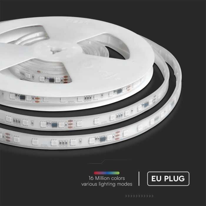 V-tac 13W/m LED juosta MAGIC, RGB, 24V, IP65, 5m, rinkinys