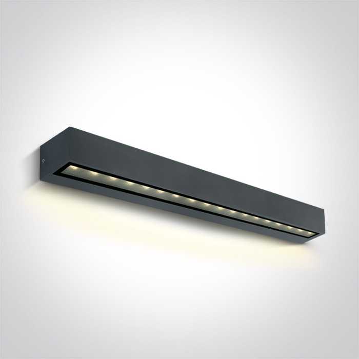 13W sieninis lauko šviestuvas, antracito sp., 3000K, IP65, 67526A3/AN/W
