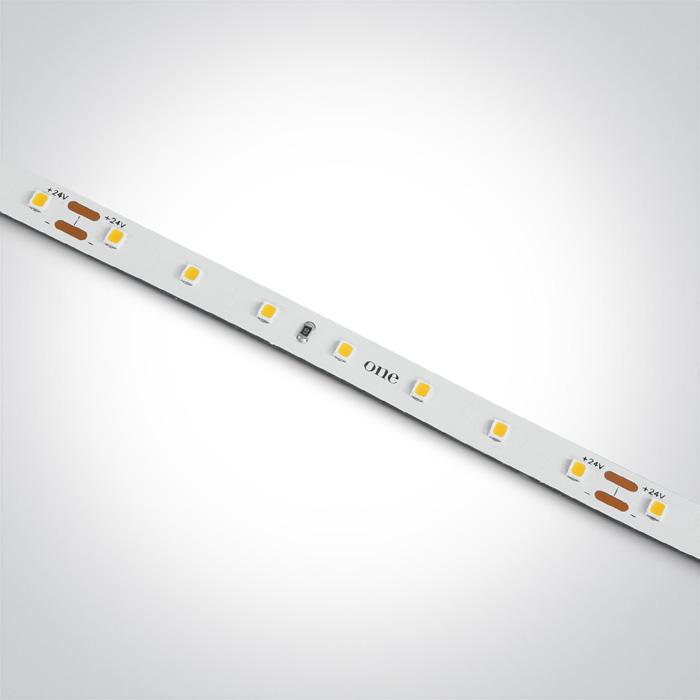 14,4W/m lanksti LED juosta, 70LED/m, 3000K, IP20, karpoma kas 10cm, 5m ritė, 7835/W