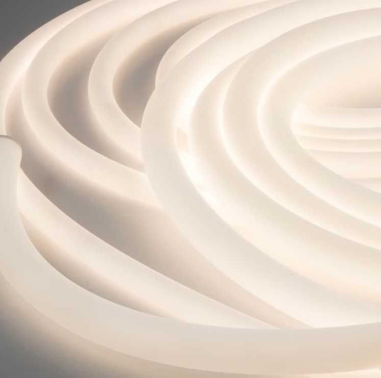 14,4W/m LED šviečiantis kabelis XLOOP 18MM, 3000K, 336LED/m, 48V, IP65, 5 metrų ritė