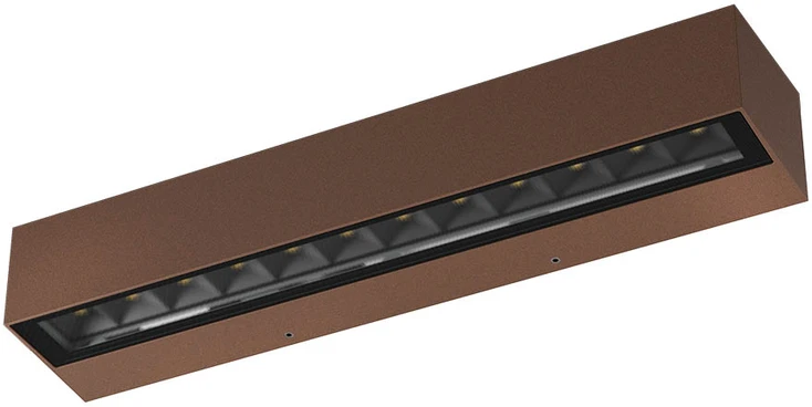 Sieninis šviestuvas 14,5W LED sieninis lauko šviestuvas AROOS, rūdžių sp., 3000K, IP65, 90934