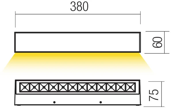 Sieninis šviestuvas 14,5W LED sieninis lauko šviestuvas AROOS, rūdžių sp., 3000K, IP65, 90934