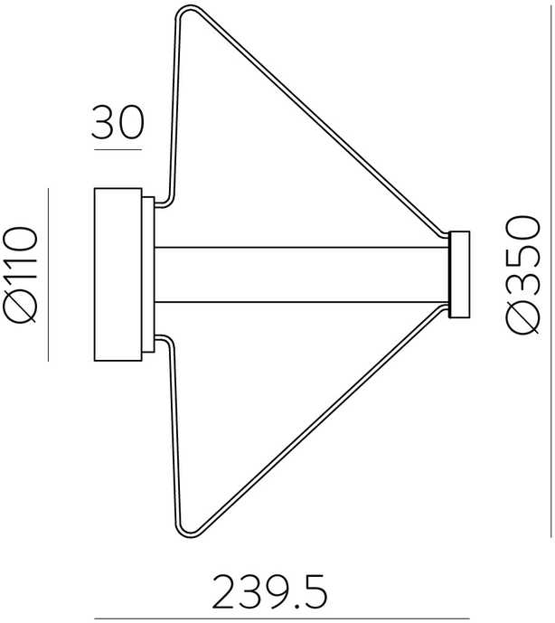 14,5W LED sieninis šviestuvas YARA, gintaro sp., 2700K, A4012190AB