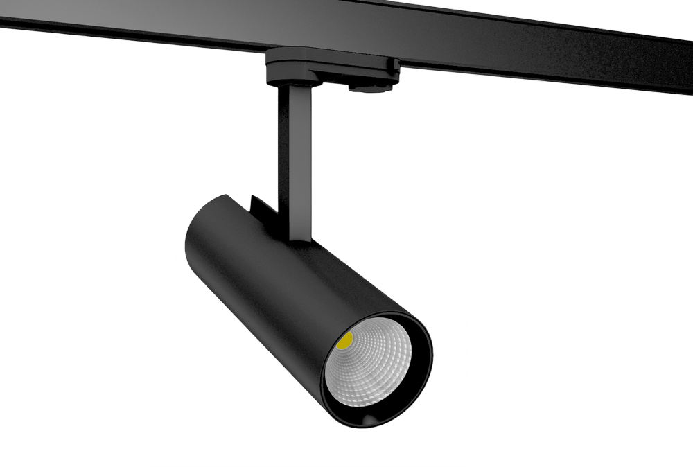 14W LED akcentinis šviestuvas PACO MINI į 3 fazių bėgelius, juodas, 4000K