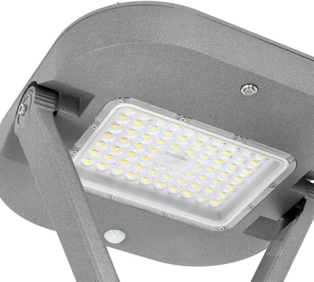 14W LED gatvės šviestuvas HYBRID, pilkas, 4000K, su judesio davikliu, IP65