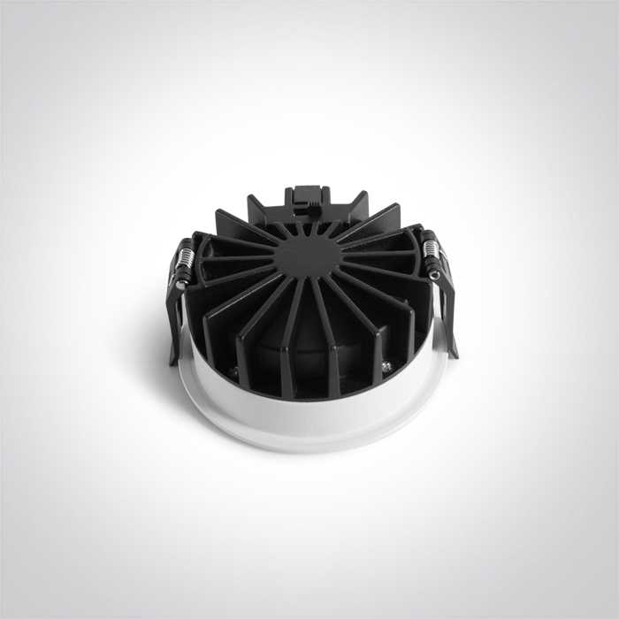 14W LED įleidžiamas šviestuvas, baltas, 3000/3500/4000K, su filtru nuo akinimo, 10114DH/W/V