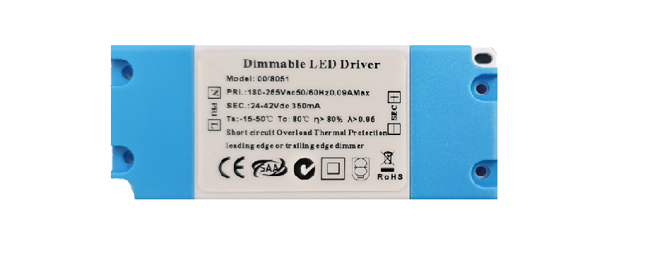 14W LED maitinimo šaltinis, 350mA, IP20, 24-48V, 00/8051