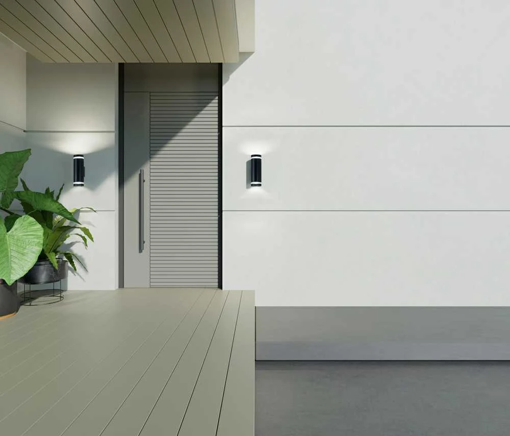 Pakabinamas šviestuvas 14W LED sieninis fasado šviestuvas FONDO 4K, juodas, 4000K