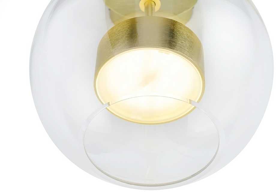 14W LED sieninis šviestuvas CAPRI WALL, aukso sp., 3000K