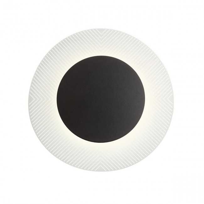 14W LED sieninis šviestuvas TATOO, juodu korpusu, 3000K, 50cm, 01-2689
