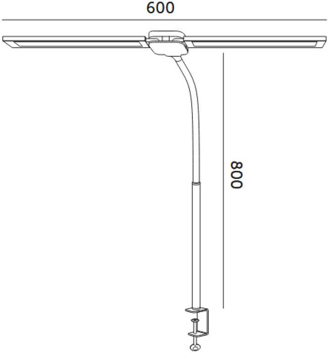 14W LED stalo šviestuvas TENUIX DUO, juodas, 3000/4000/6000K