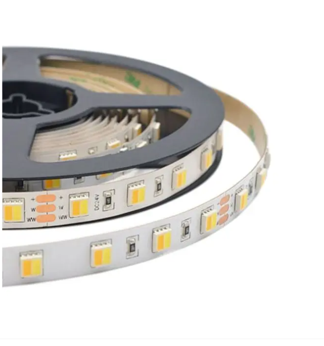 V-tac 14W/m LED juosta, 120LED/m, 24V, 3000-6000K, IP65, 5 metrų ritė